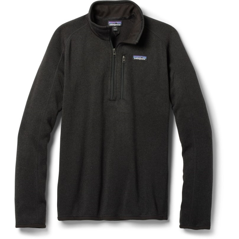 Patagonia Better Sweater Viertelreißverschluss Fleecepullover Herren Rei Coop Schwarz