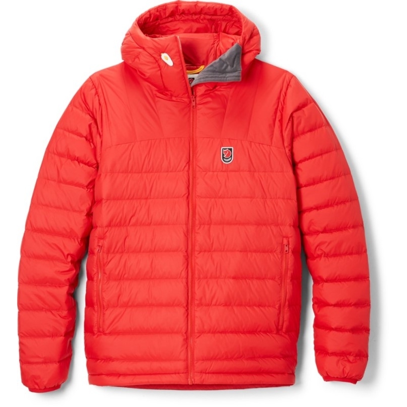 Rei Coop True Red Fjällräven Expedition Pack Down Hoodie Herren