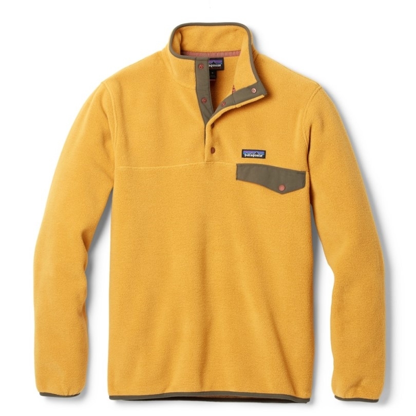 Rei Coop Patagonia Leichter Synchilla Snap-t Fleecepullover Herren Cabrio Gold