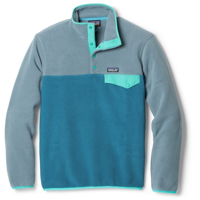 Patagonia Leichter Synchilla Snap-t Fleecepullover Herren Blau Rei Coop