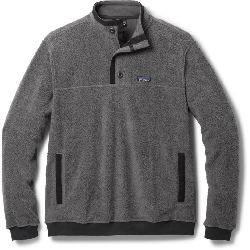Patagonia Shearling Button Fleece Pullover Herren Rei Coop Grey