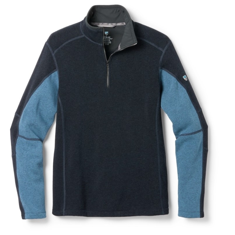 Blau Rei Coop Kuhl Revel Fleece-pullover Mit Viertelreißverschluss Herren