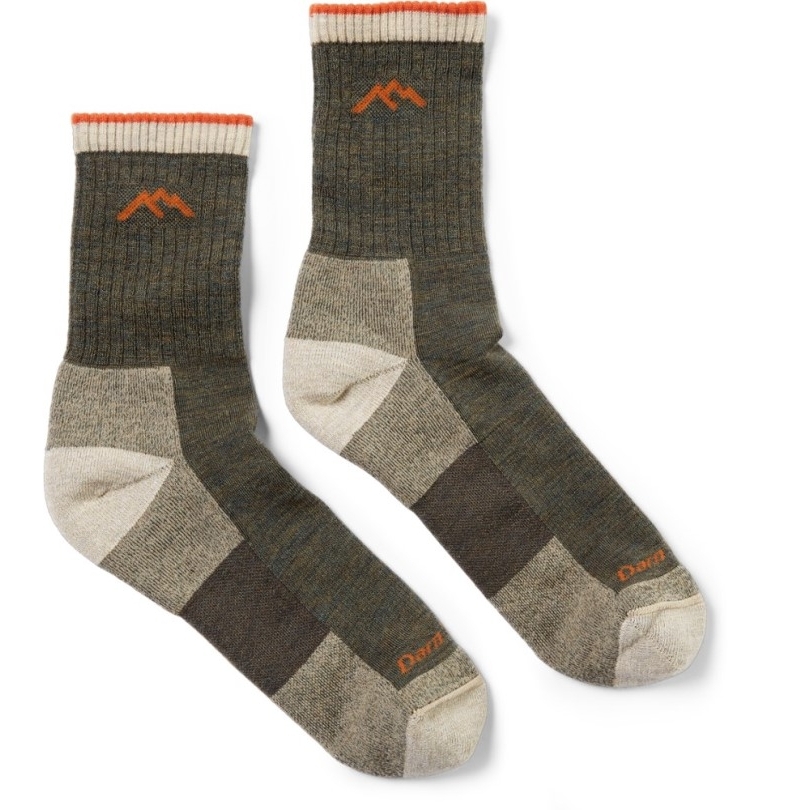 Rei Co-op Darn Tough Hiker Micro Crew Cushion Socken Herren Olive