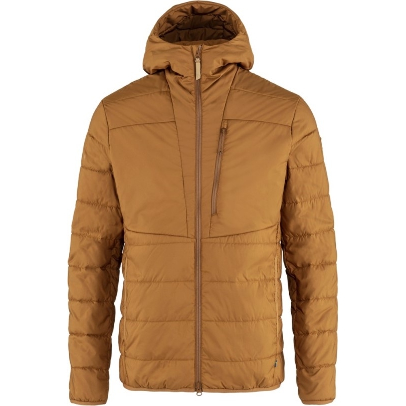 Chestnut Rei Co-op Fjällräven Keb Gepolsterter, Isolierter Kapuzenpullover Herren