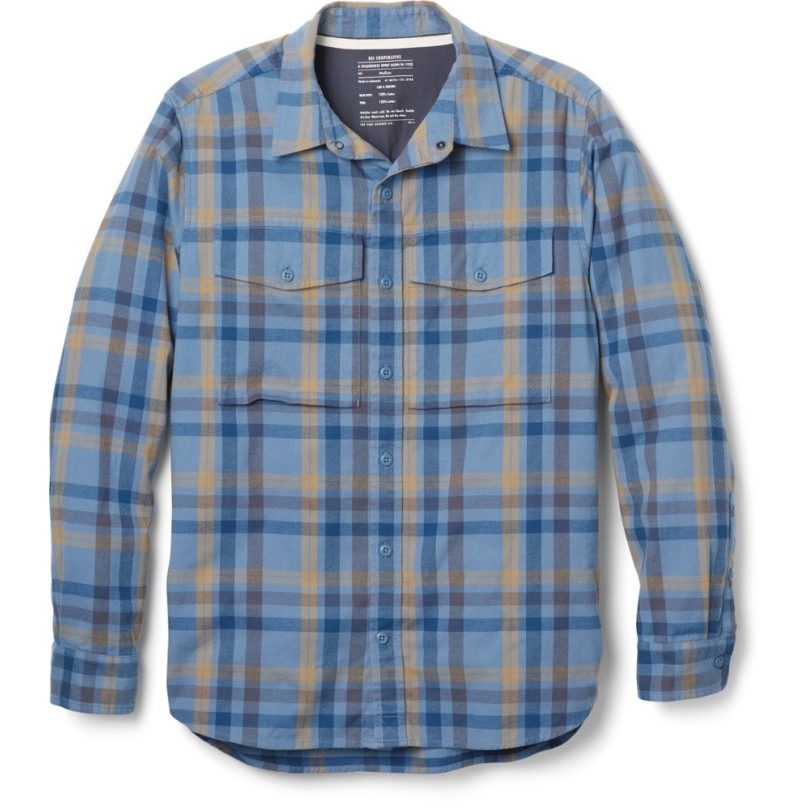 Rei Coop Wallace Lake Flanellhemd Herren Blau