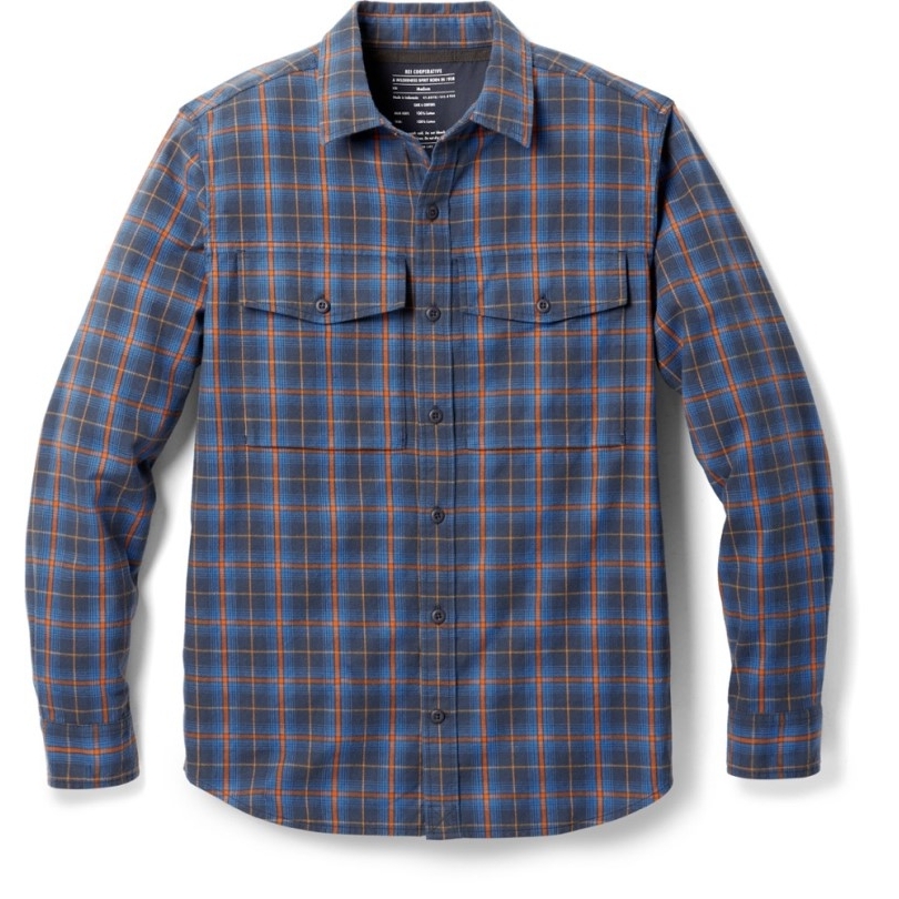 Blaues Rei Coop Wallace Lake Flanellhemd Herren