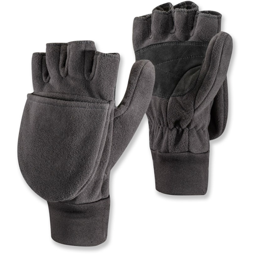 Schwarz Black Diamond Windweight Wandelbare Fäustlinge Rei Coop