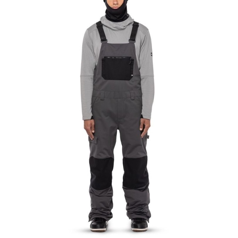 686 Hot Lap Isolierte Latzhose Herren Rei Coop Charcoal Colorblock