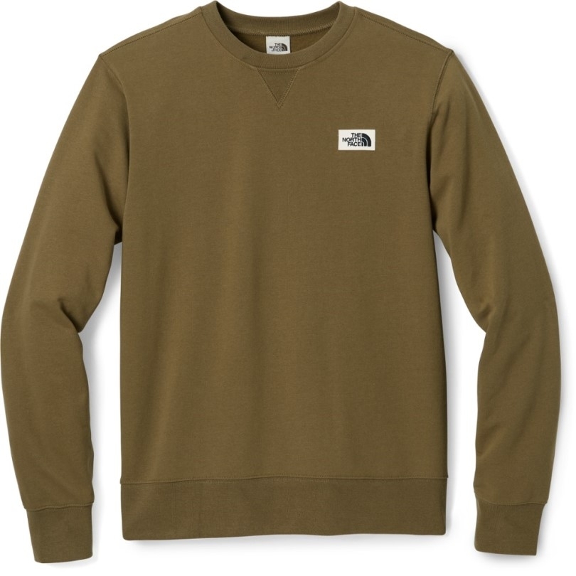 Rei Coop Olive The North Face Herren-patch-rundhals-sweatshirt Herren