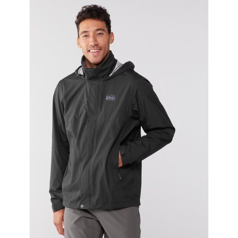 Schwarze Rei Coop Rainier Regenjacke Herren