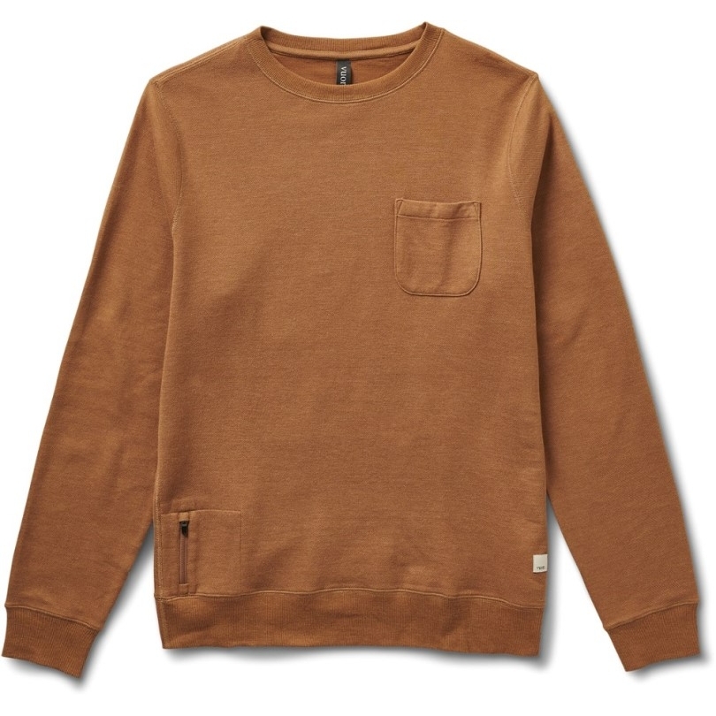 Vuori Jeffrey's Pullover Herren Camel Rei Coop
