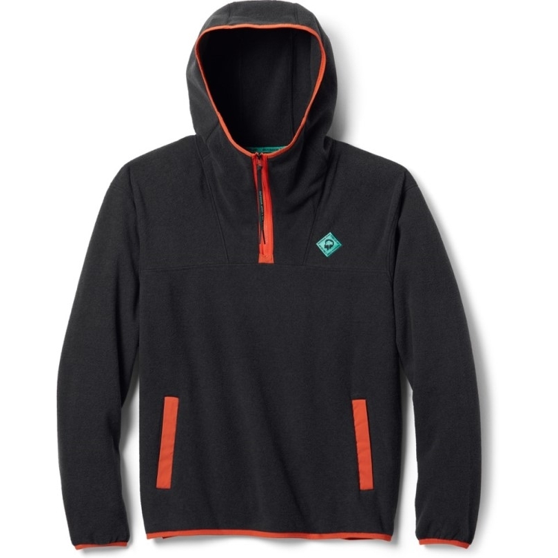 Schwarz Outdoor Afro Rei Coop Fleece Pullover Hoodie Herren