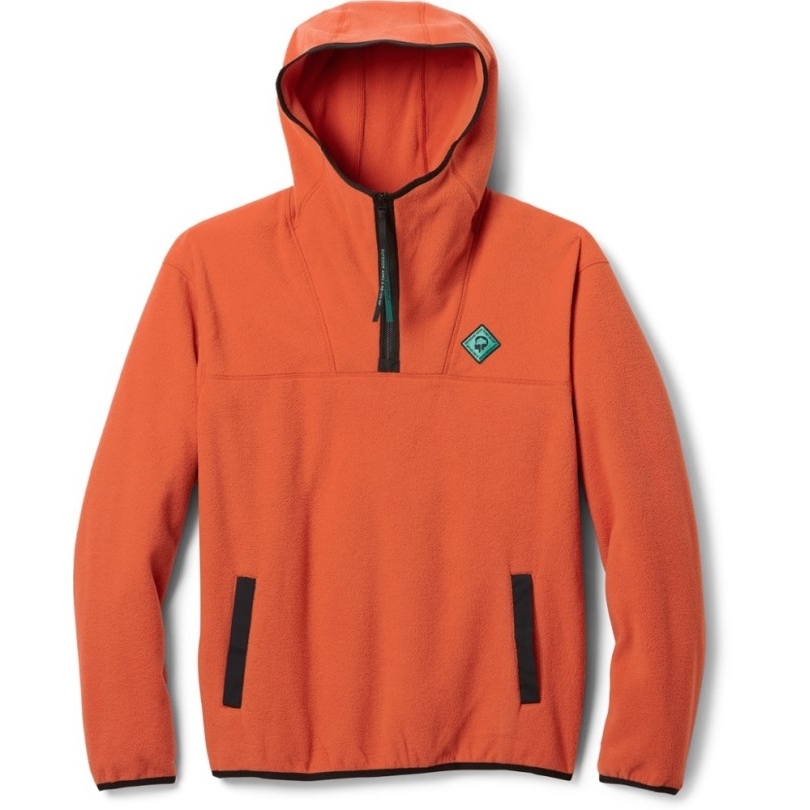 Papaya Outdoor Afro Rei Coop Fleece Pullover Hoodie Herren