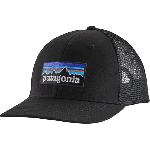 Patagonia P-6 Logo Trucker Hat Rei Coop Schwarz