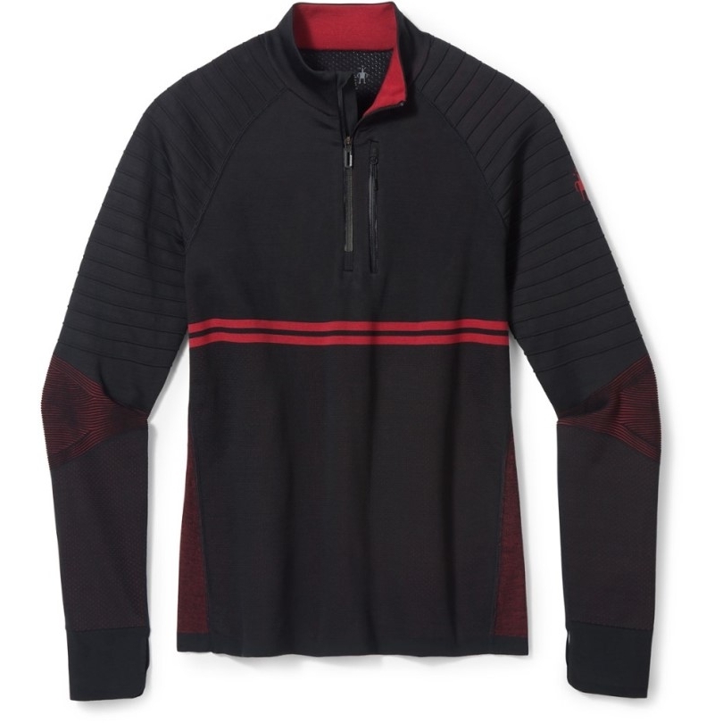 Schwarz Smartwool Intraknit Merino Tech Pullover Mit Viertelreißverschluss Herren Rei Coop