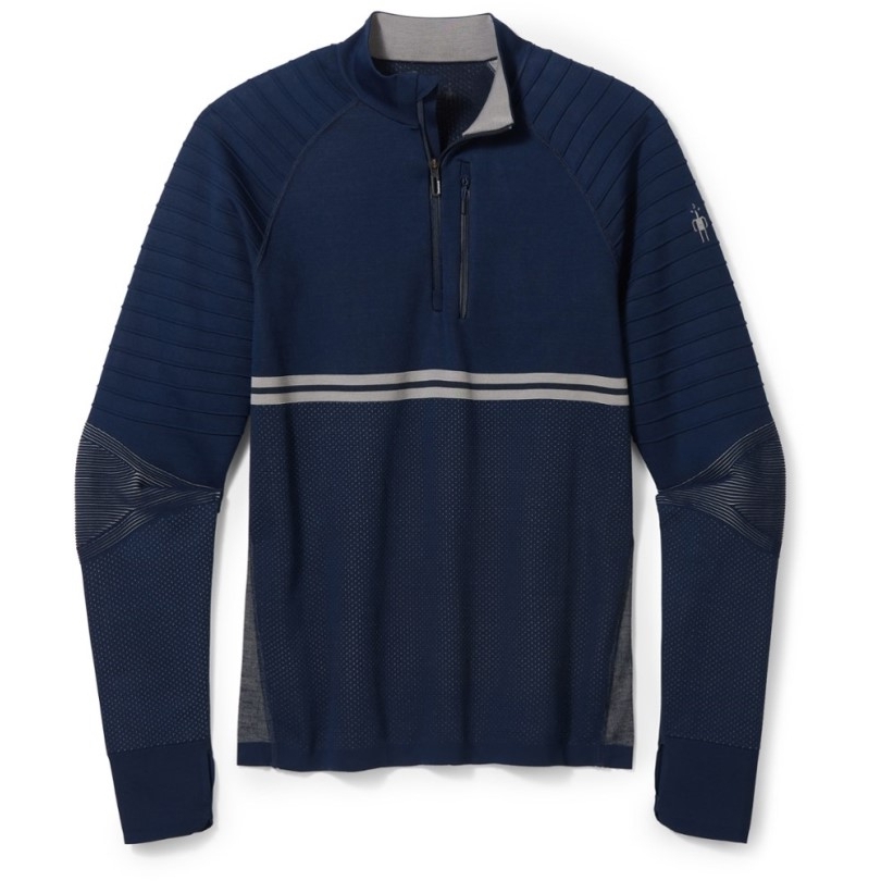 Smartwool Intraknit Merino Tech Pullover Mit Viertelreißverschluss Herren Rei Coop Navy
