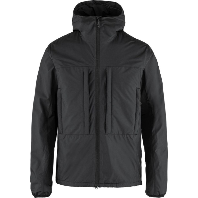Rei Coop Schwarz Fjällräven Keb Wolle Gefütterte Isolierte Hoodie Herren