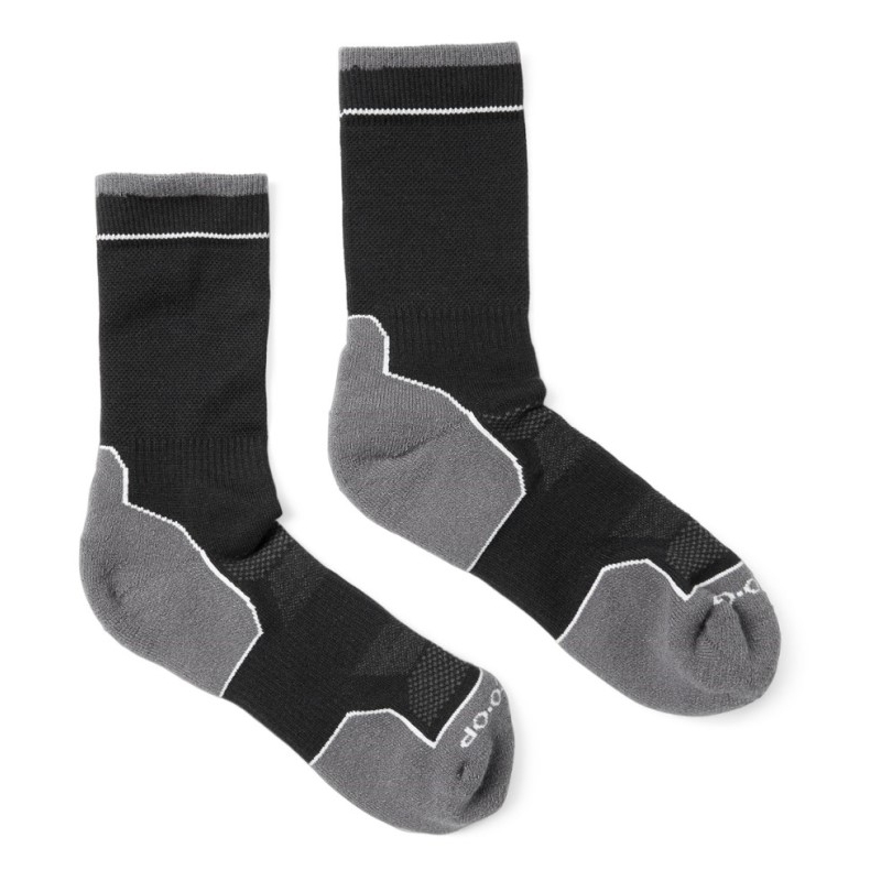 Schwarze Rei Co-op Coolmax Ecomade Leichte Flash-Crew-Socken