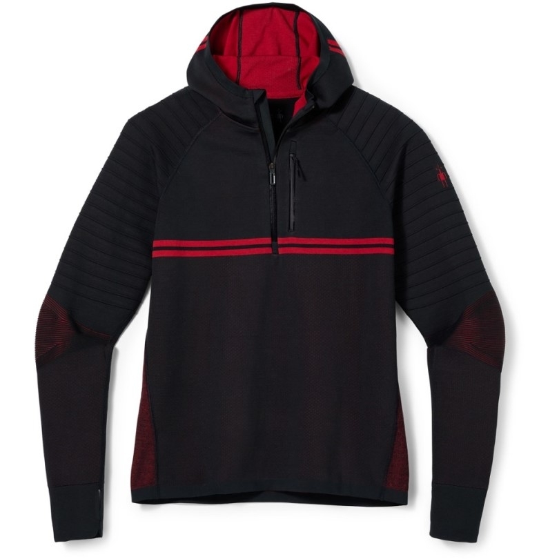 Schwarz Rei Coop Smartwool Intraknit Merino Tech Half-zip Hoodie Herren