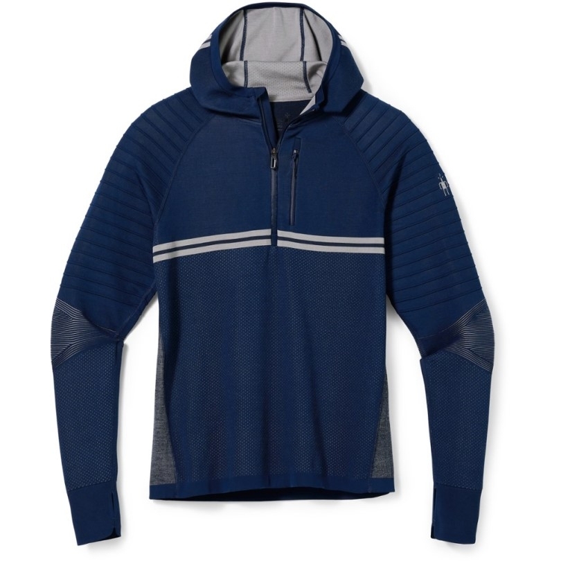 Navy Smartwool Intraknit Merino Tech Kapuzenpulli Mit Halbem Reißverschluss Herren Rei Coop