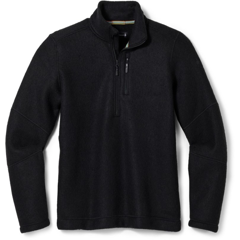 Smartwool Hudson Trail Fleece-pullover Mit Halbem Reißverschluss Herren Schwarz Rei Coop