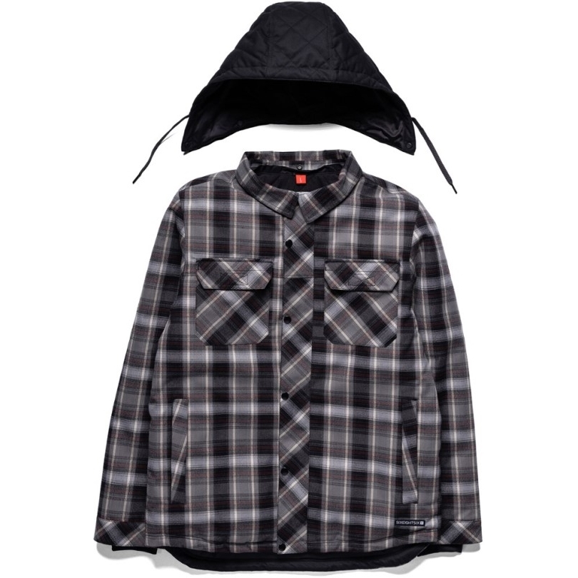 686 Woodland Isolierte Jacke Herren Charcoal Plaid Rei Coop