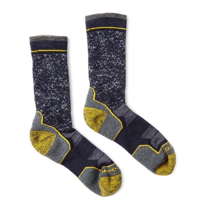 Blaue Rei Co-op Merinowolle, Leichte Flash-Crew-Socken