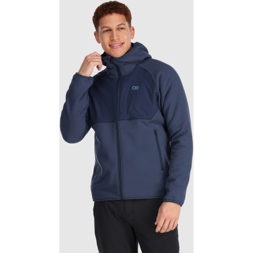 Blue Rei Coop Outdoor Research Kraft Plus Fleece-hoodie Herren