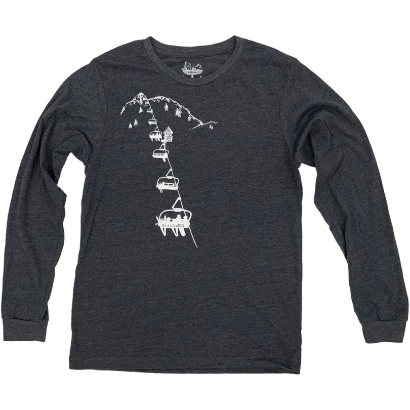 Grau Slow Loris Stuhllift Langarm T-shirt Herren Rei Coop
