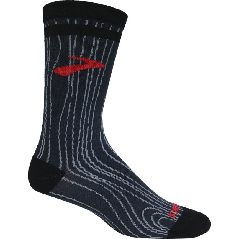 Rei Coop Black Brooks Tempo Knit In Crew Socken