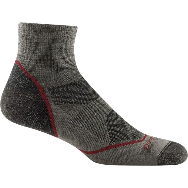 Rei Co-op Darn Tough Light Hiker Quarter Leichte Wandersocken Herren Taupe