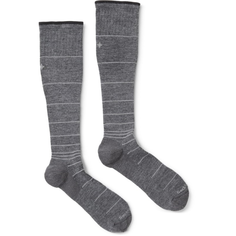 Charcoal Stripe Rei Co-op Sockwell Circulator Kompressionssocken Herren