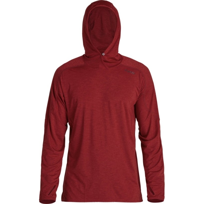 Nrs H2core Langarm-hoodie Aus Seidengewicht Herren Rei Coop Vino