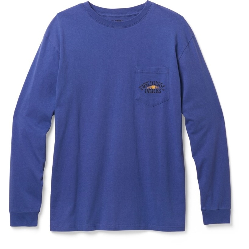Blauer Parkprojektnationalpark-Tier-Langhülse T - Shirt Der Genossenschaft Rei