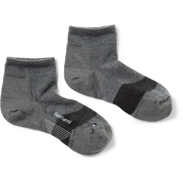 Grau Rei Coop Feetures Merino 10 Ultraleichte Viertelsocken