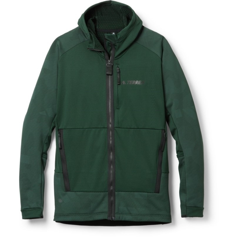 Adidas Terrex Tech Flooce Kapuzenfleecejacke Herren Rei Coop Grün