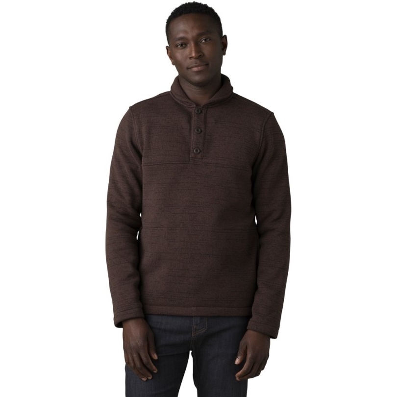 Prana Tri Thermal Threads Henley Fleecepullover Herren Oak Barrel Rei Coop