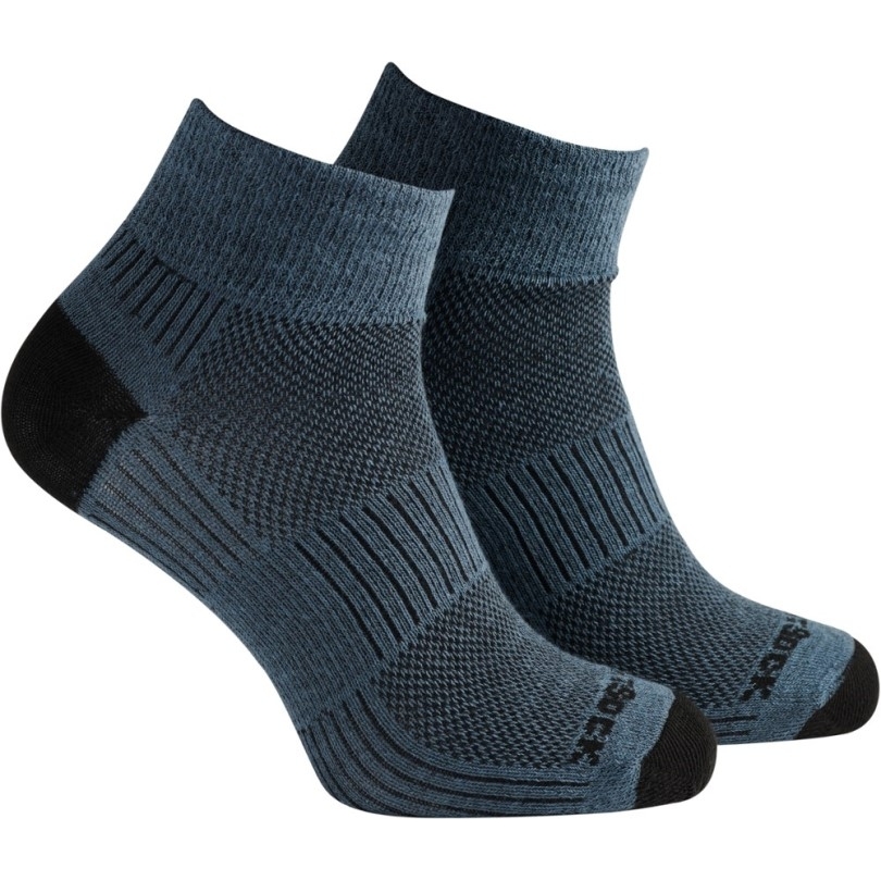 Rei Coop Grau Wrightsock Coolmesh Ii Viertel Socken