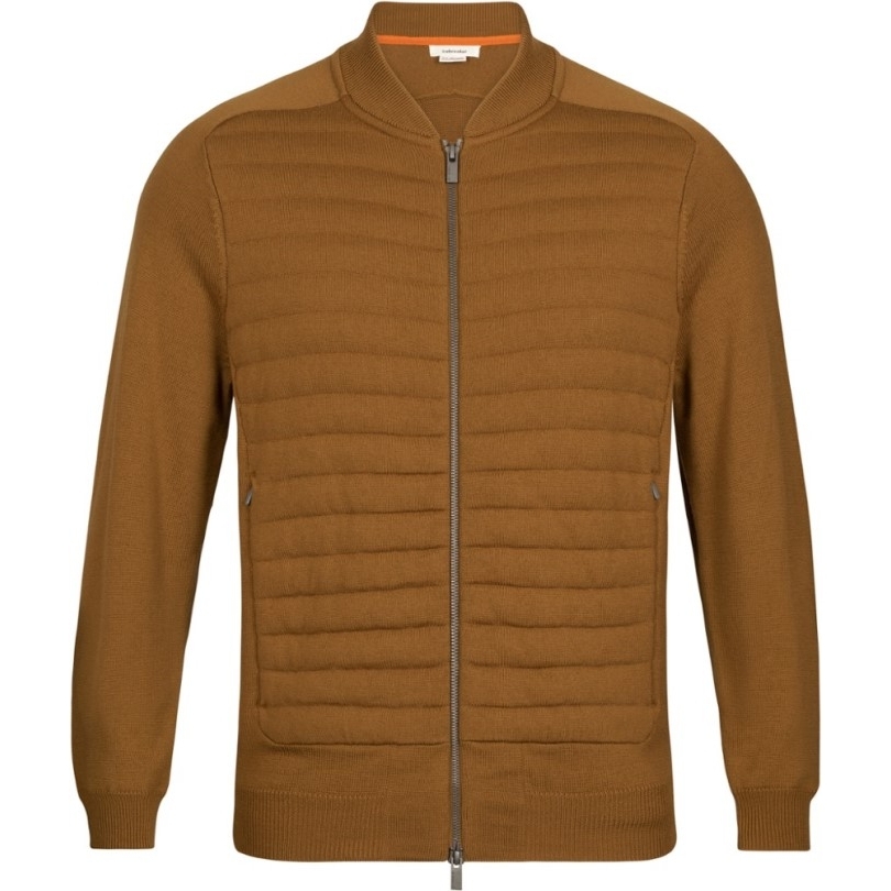 Clove Rei Co-op Icebreaker Zoneknit Isolierte Bomberjacke Aus Strick Für Herren