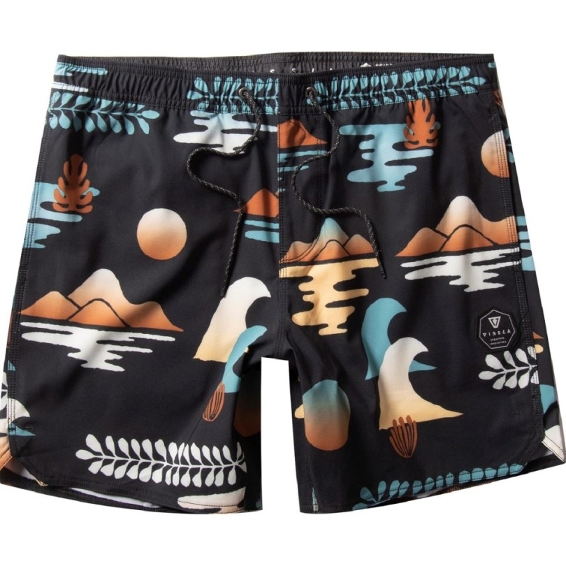Rei Coop Schwarz Vissla The Isle 17.5 Bordshorts Herren
