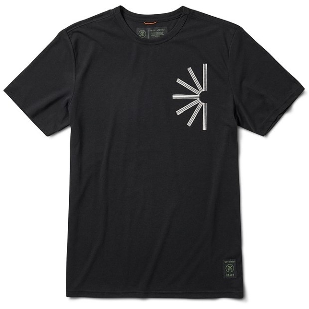 Roark Mathis Knit Chaos T-shirt Herren Rei Coop Schwarz