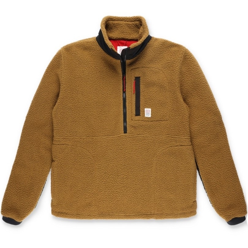 Topo Designs Mountain Fleece Pullover Herren Dark Khaki Rei Coop