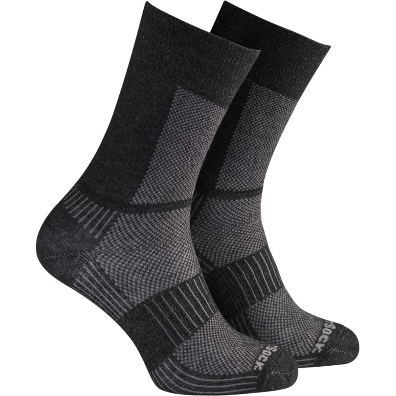 Schwarz Meliert Rei Co-op Wrightsock Coolmesh Ii Crew Socken