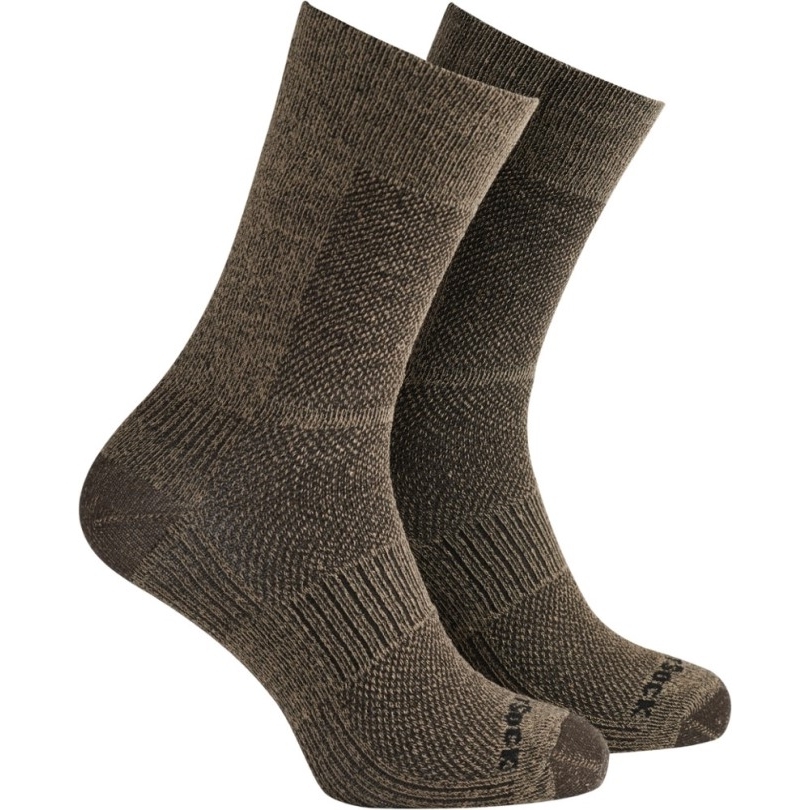 Wrightsock Coolmesh II Crew Socken Rei Co-op Khaki Twist