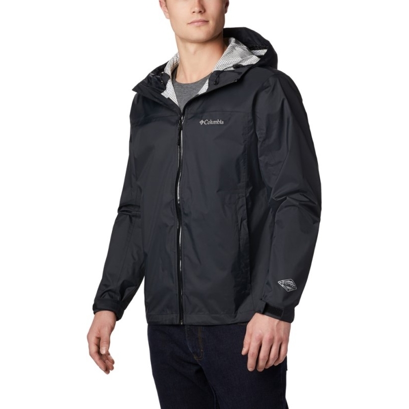 Rei Coop Columbia Verdunstungsjacke Herren Schwarz