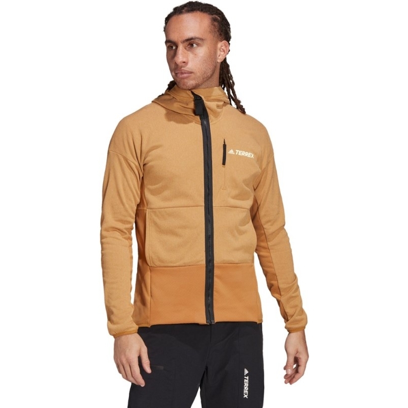Adidas Zupahike Kapuzenfleecejacke Herren Legende Tinte Rei Coop