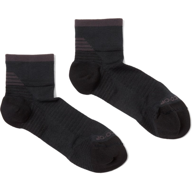 Schwarze Rei Co-op Repreve Active Viertelsocken