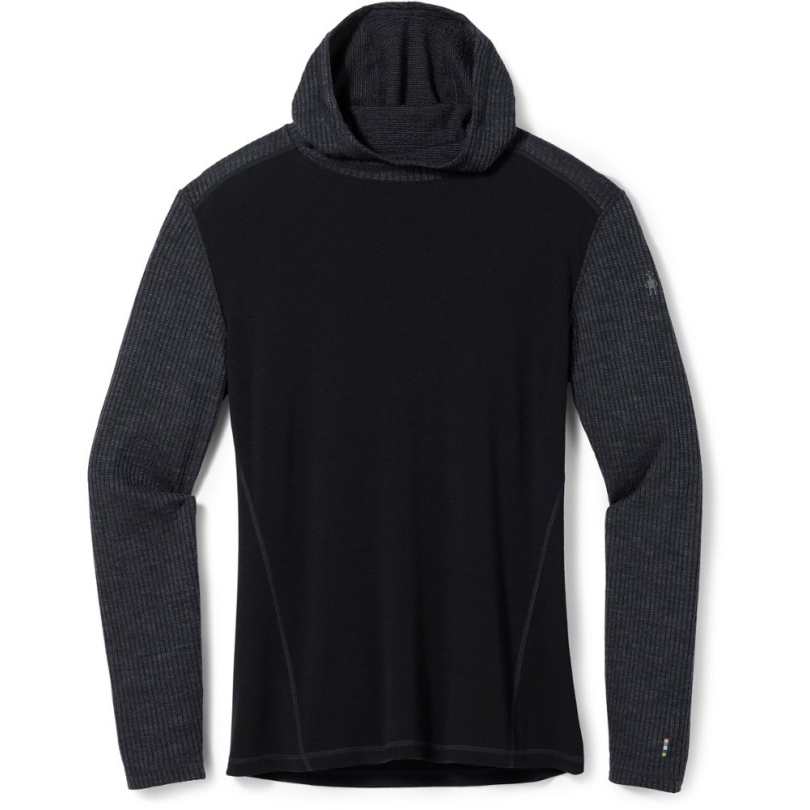 Rei Co-op Schwarzer Smartwool Classic Thermal Merino Base Layer Rib Hoodie