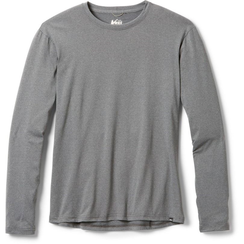 Schwarz Rei Coop Sahara Langarm T-shirt Herren