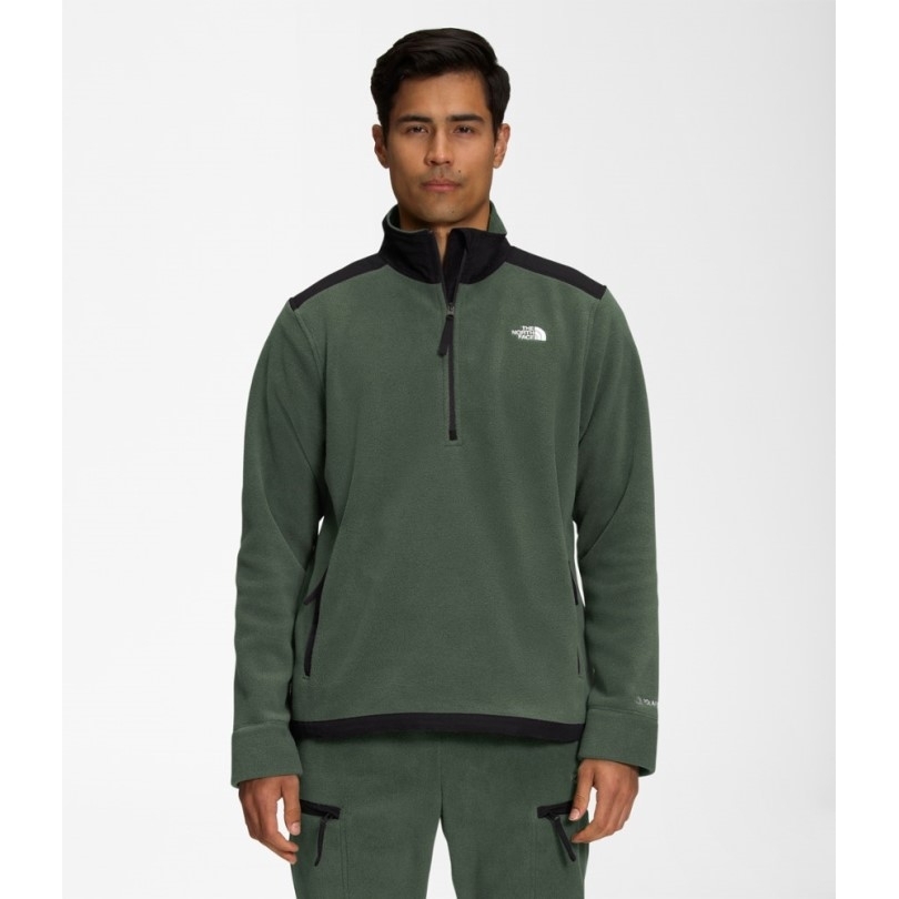 Black Rei Coop The North Face Alpine Polartec 200 Viertelreißverschluss-fleecepullover Herren